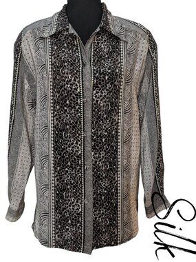 Allison Taylor Vintage Inspired 100% Silk Blouse